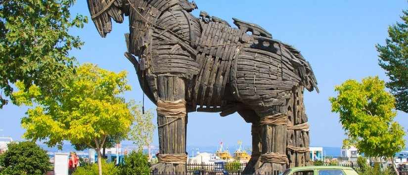 चणक्कल में ट्रॉय का ट्रोजन हॉर्स