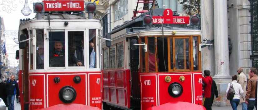 Nostalgic Tram Ride in Istiklal Street