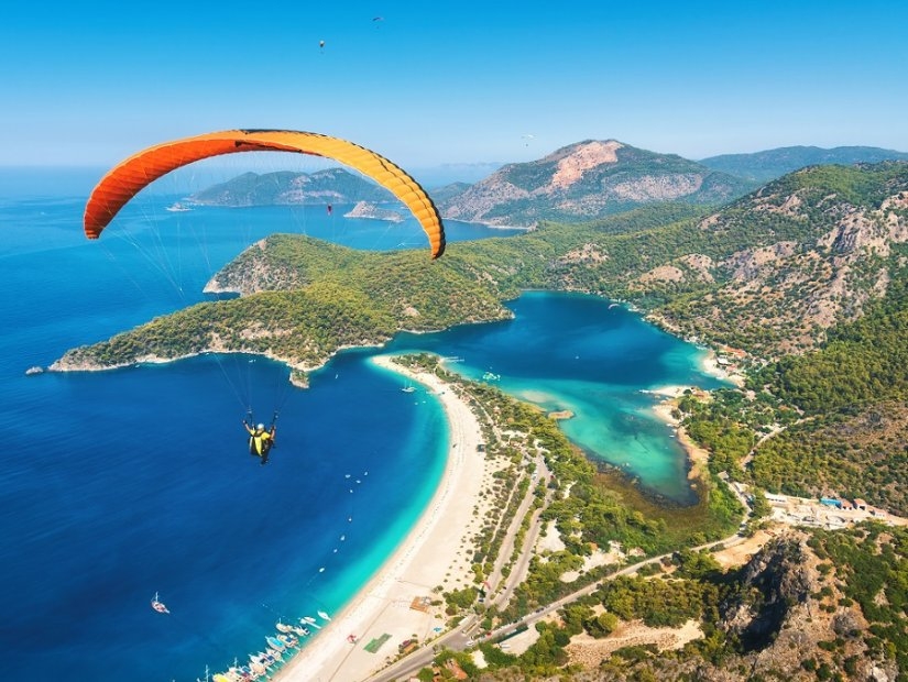 土耳其的滑翔伞场地